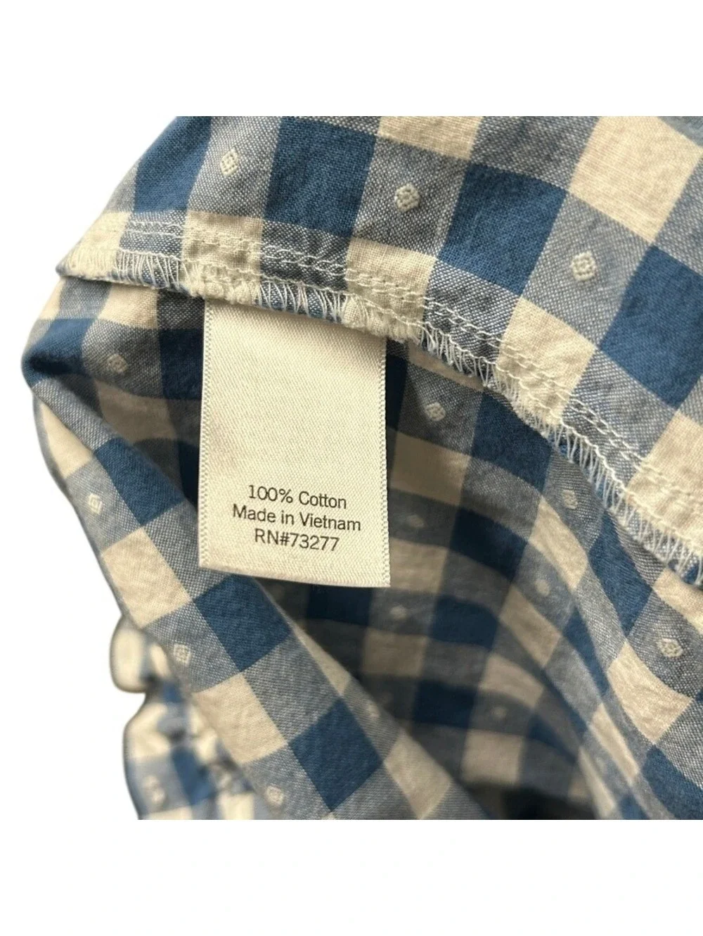 Lauren Conrad Women's Blue Gingham Swiss Dot Paperbag Waist Comfy Shorts Size L